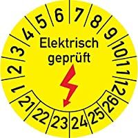 Eléctrico (Geprüft placa de prueba- 100 unidades- en distintos tamaños- prüfet ikett sello plakette eléctrico…